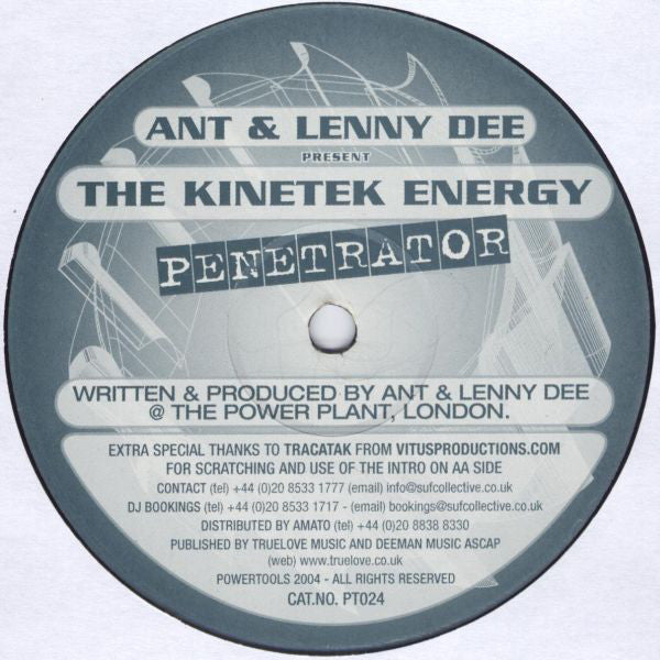 Ant & Lenny Dee : The Kinetek Energy Penetrator (12")