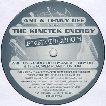 Ant & Lenny Dee : The Kinetek Energy Penetrator (12")