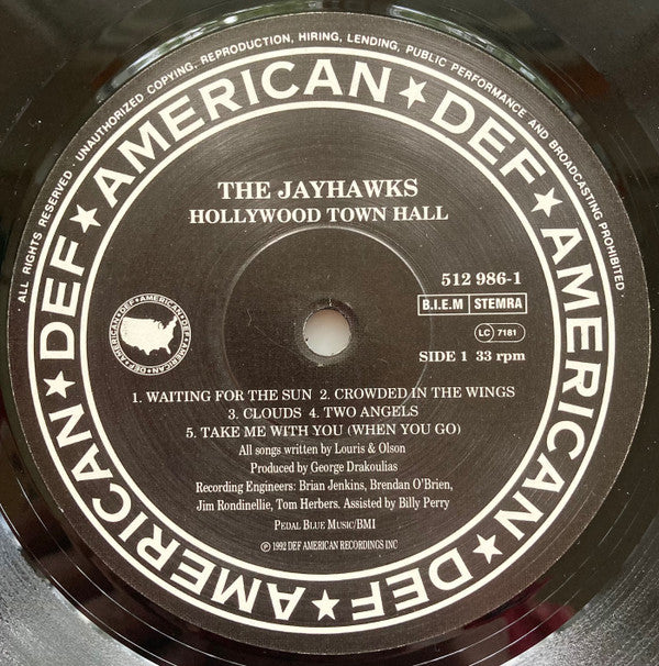 The Jayhawks : Hollywood Town Hall (LP, Album)