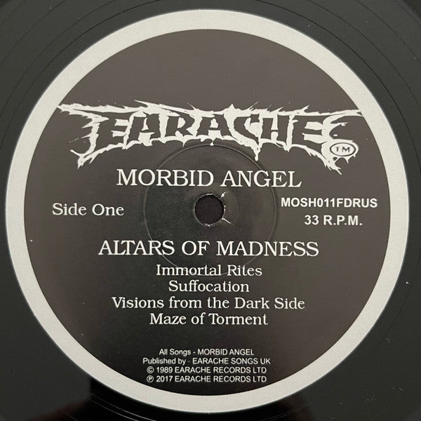 Morbid Angel : Altars Of Madness (LP, Album, RE, RM, Gat)