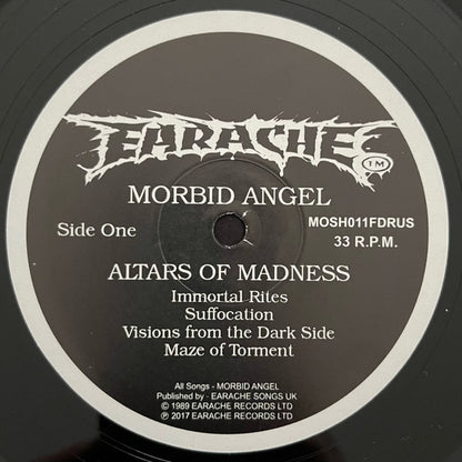 Morbid Angel : Altars Of Madness (LP, Album, RE, RM, Gat)