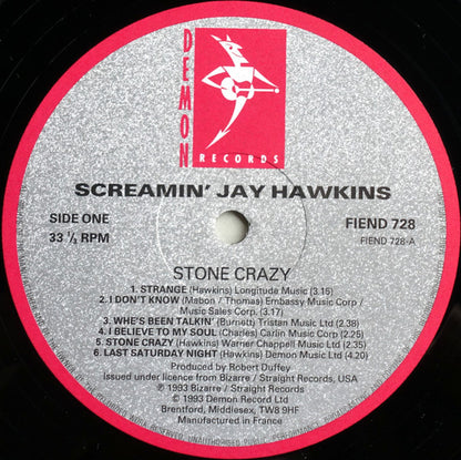 Screamin' Jay Hawkins : Stone Crazy (LP, Album)