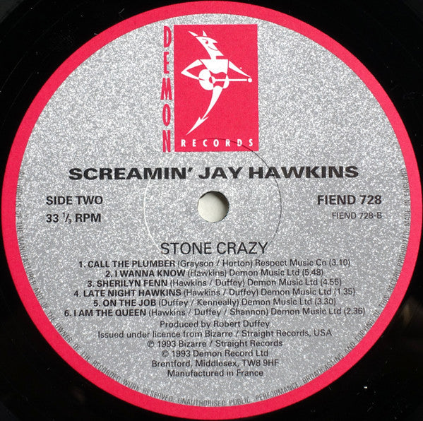 Screamin' Jay Hawkins : Stone Crazy (LP, Album)