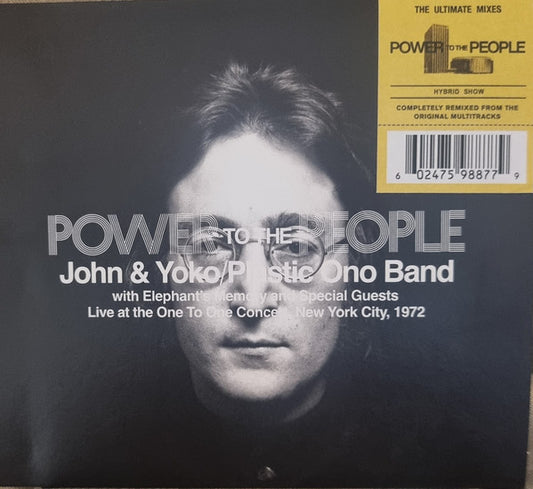 John & Yoko* / Plastic Ono Band* With Elephants Memory And Special Guests* : Power To The People (Live At The One To One Concert New York City, 1972) (CD, Album)