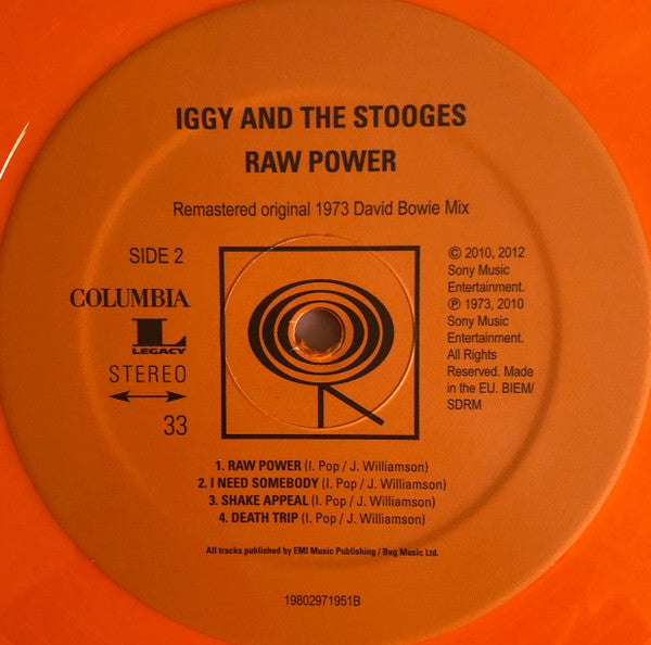 Iggy And The Stooges* : Raw Power (LP, Album, Ltd, RE, RM, RP, Ora)