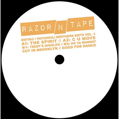 The Patchouli Brothers : Patchouli Brothers Edits Vol. 3 (12")