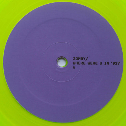 Zomby : Where Were U In '92? (LP, Album, RSD, Ltd, Yel)