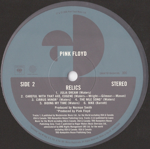 Pink Floyd : Relics (LP, Comp, Mono, RE, RM, 180)