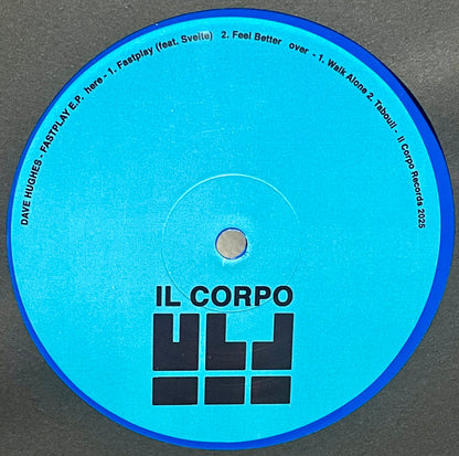 Dave Hughes : Fastplay E.P. (12", EP, Blu)