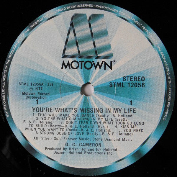G.C. Cameron : You're What's Missing In My Life (LP, Album)
