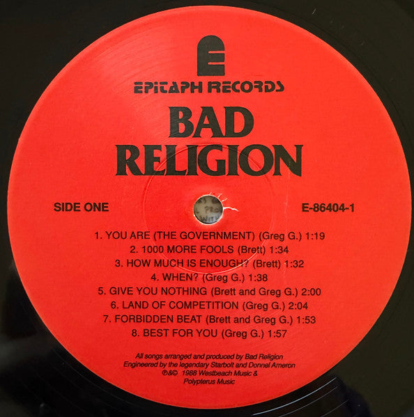 Bad Religion : Suffer (LP, Album, RE)