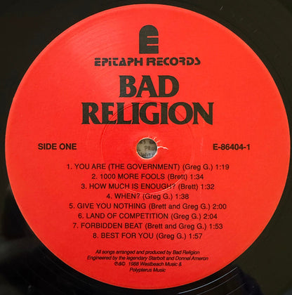 Bad Religion : Suffer (LP, Album, RE)
