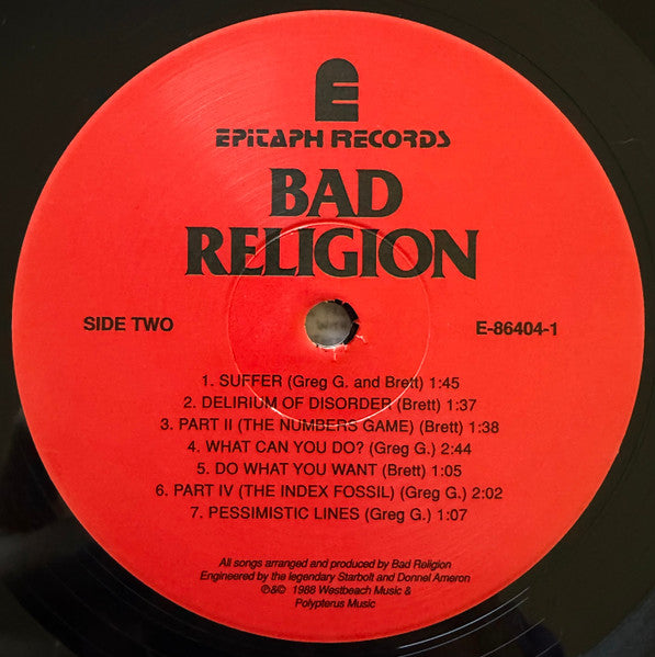Bad Religion : Suffer (LP, Album, RE)