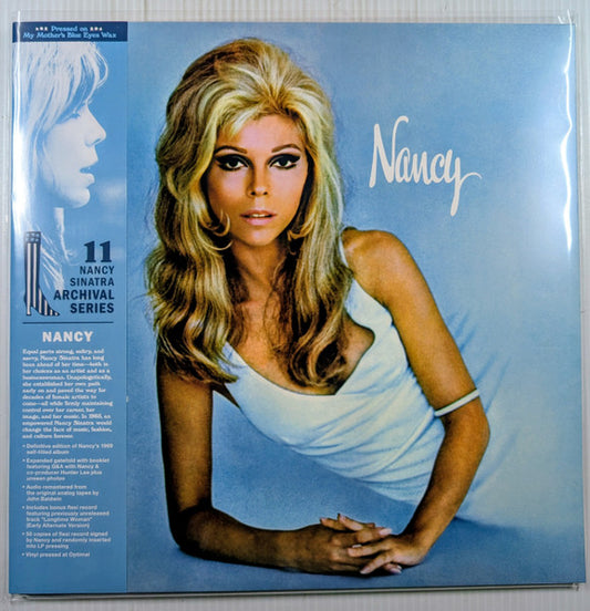 Nancy Sinatra : Nancy (LP, RE, Blu + Flexi, 7", Shape, S/Sided, Whi + Alb)