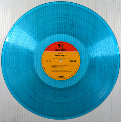 Nancy Sinatra : Nancy (LP, RE, Blu + Flexi, 7", Shape, S/Sided, Whi + Alb)