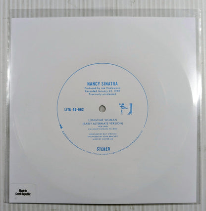 Nancy Sinatra : Nancy (LP, RE, Blu + Flexi, 7", Shape, S/Sided, Whi + Alb)