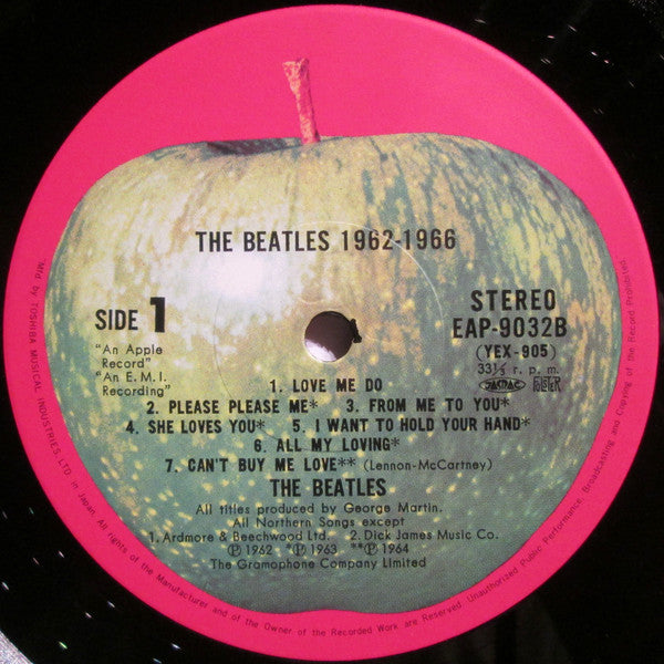 The Beatles = ザ・ビートルズ* : 1962-1966 = 1962年〜1966年 (2xLP, Comp, RE)