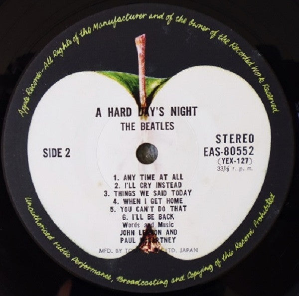 The Beatles : A Hard Day's Night (LP, Album, RE)