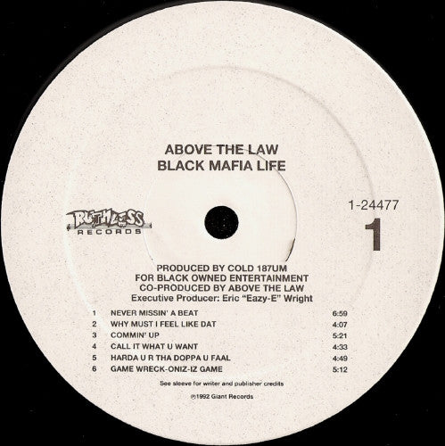 Above The Law : Black Mafia Life (LP, Album)