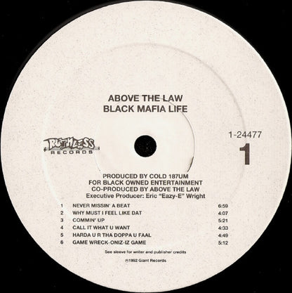 Above The Law : Black Mafia Life (LP, Album)