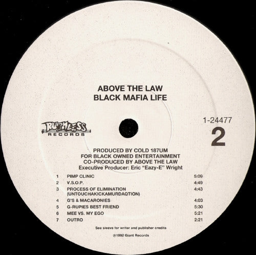 Above The Law : Black Mafia Life (LP, Album)