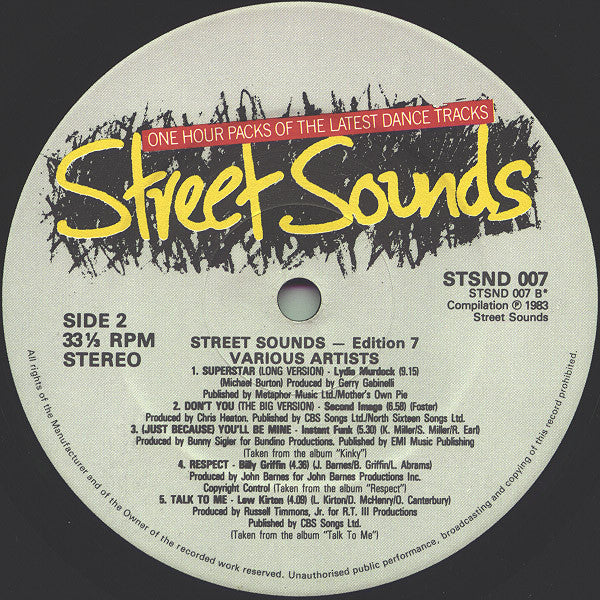 Various : Street Sounds Edition 7 (LP, Comp)