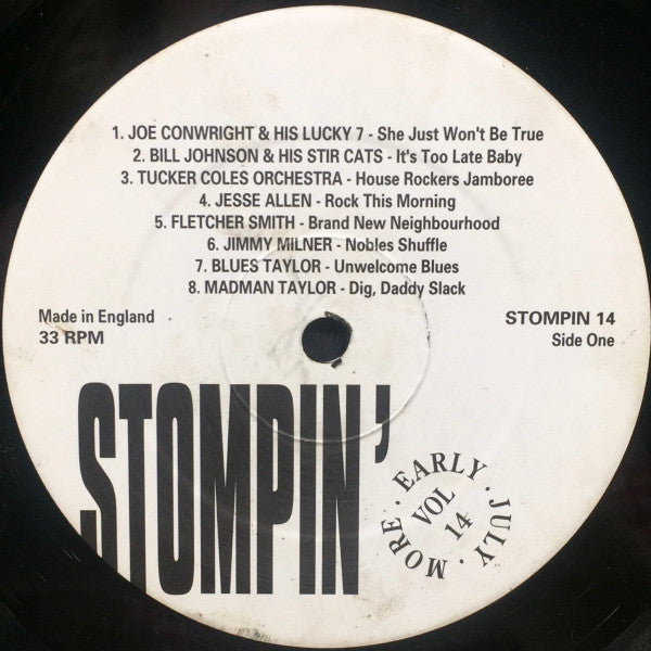 Various : Stompin' Volume 14 - More Early Jump (LP, Comp, Unofficial)