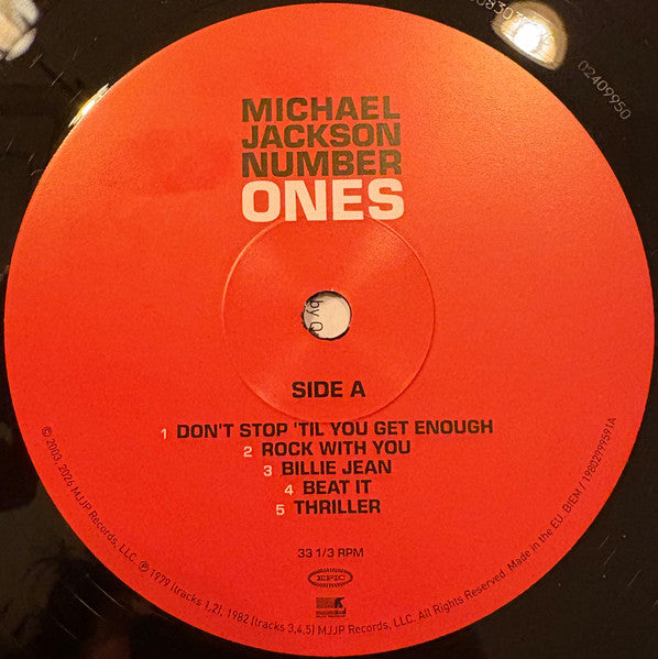 Michael Jackson : Number Ones 2xLP, Comp, RE, RM (M / M) - Dig Vinyl