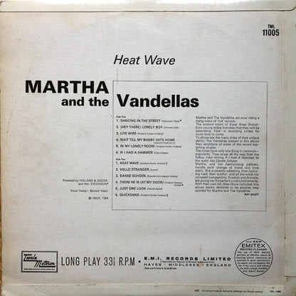 Martha Reeves & The Vandellas : Heat Wave (LP, Album, Mono)