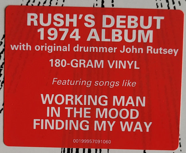 Rush : Rush (LP, Album, RE, RM)