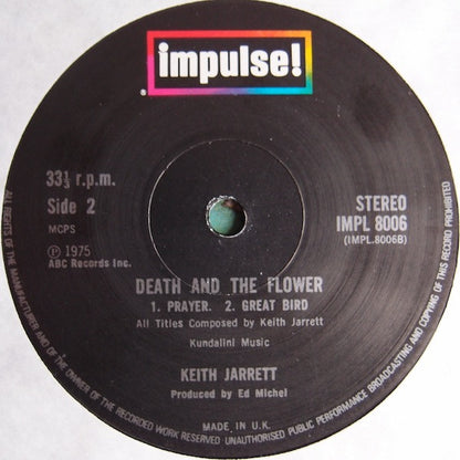 Keith Jarrett : Death And The Flower (LP, Album)