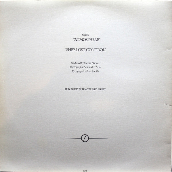 Joy Division : Atmosphere (12", Single, RP, Lin)