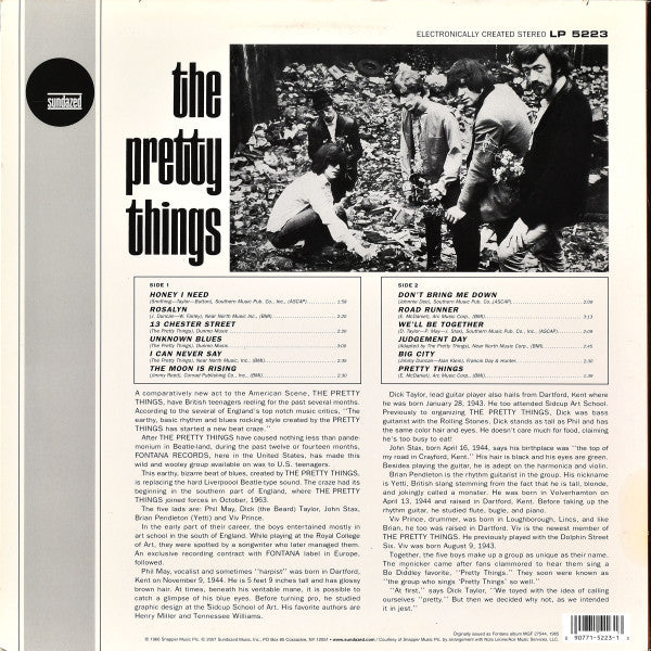 The Pretty Things : The Pretty Things (LP, Album, Mono, RE)