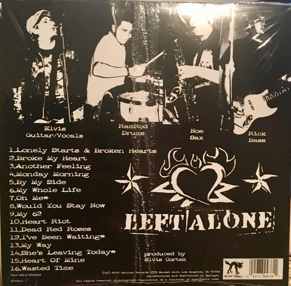 Left Alone : Lonely Starts & Broken Hearts (LP, Pin)