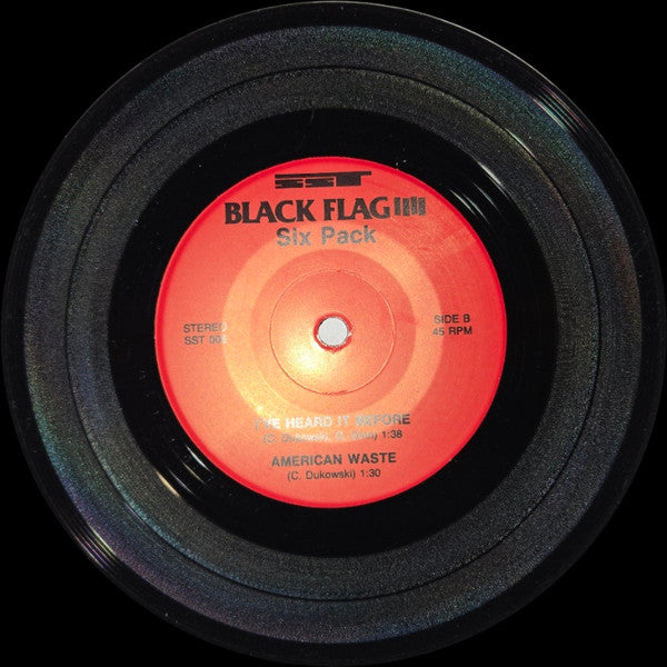 Black Flag : Six Pack (7", Single, RE, RP, sma)