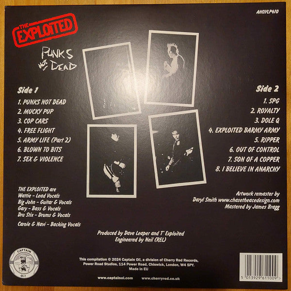The Exploited : Punks Not Dead (LP, Album, RE, Red)