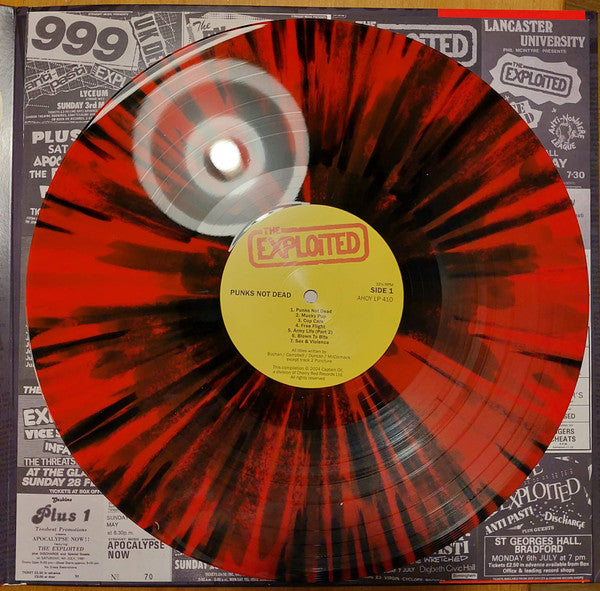 The Exploited : Punks Not Dead (LP, Album, RE, Red)
