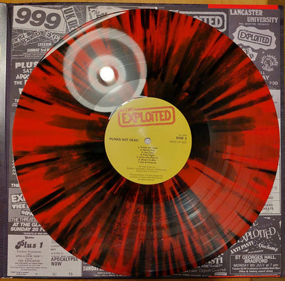 The Exploited : Punks Not Dead (LP, Album, RE, Red)