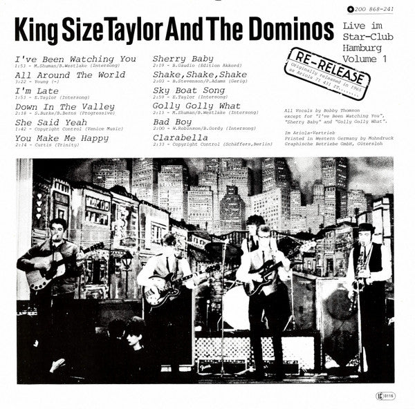 King Size Taylor And The Dominos* : Live Im Star-Club Hamburg Volume 1 (LP, Album, RE)