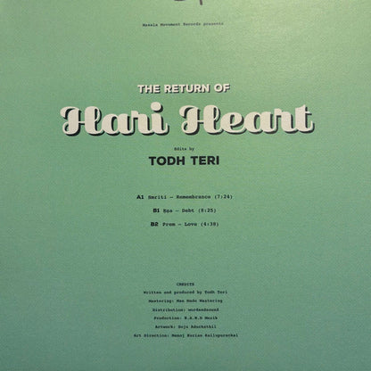 Todh Teri : The Return Of Hari Heart (12")