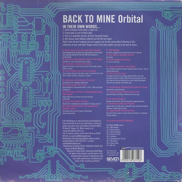 Orbital : Back To Mine (3xLP, Comp)