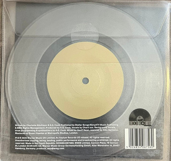 Charli XCX : Party 4 U (7", S/Sided, RSD, Single, Etch, Ltd, Cry)