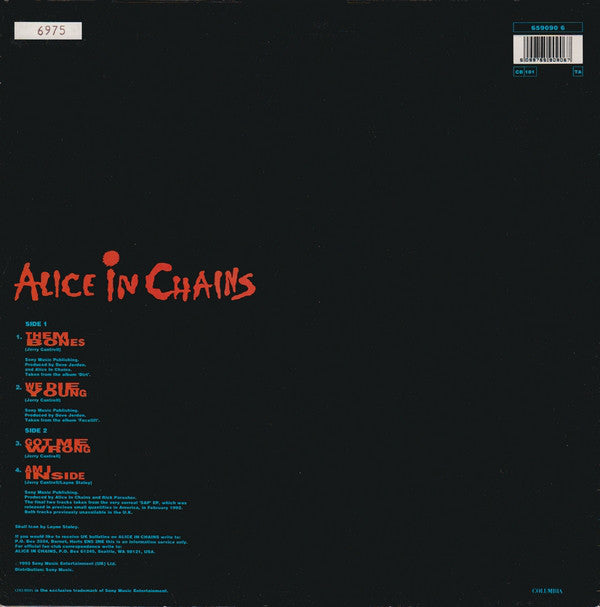Alice In Chains : Them Bones (12", Single, Ltd, Num, Blu)