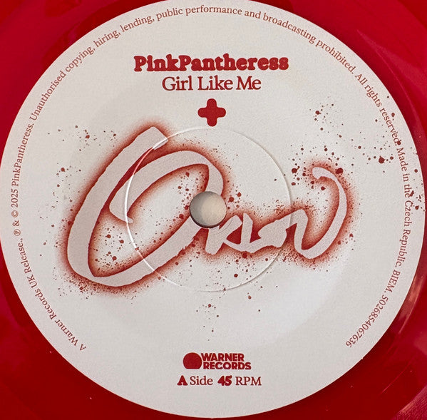PinkPantheress : Girl Like Me (7", RSD, Single, Ltd, Red)