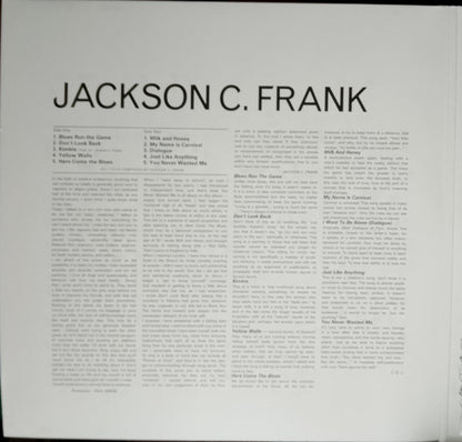 Jackson C. Frank : Jackson C. Frank (RSD, Comp + LP, Album, Mono, RE + LP, Mono)