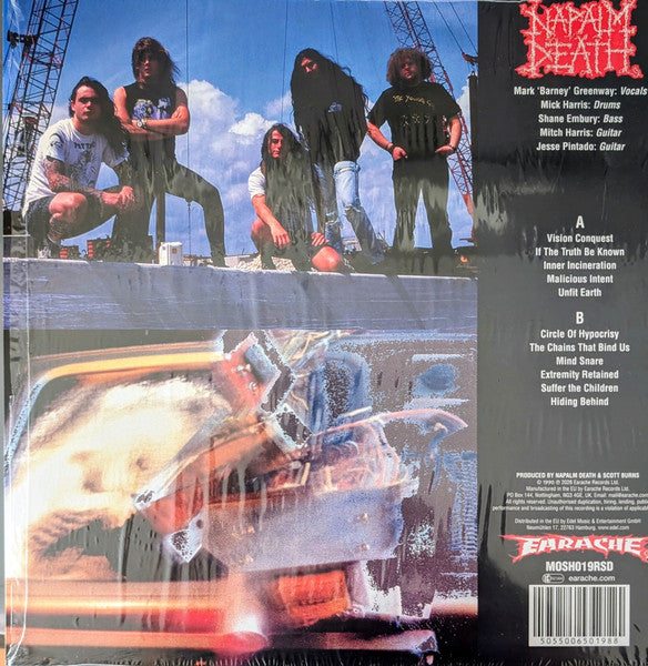 Napalm Death : Harmony Corruption (LP, Album, RSD, RE, S/Edition, Red)