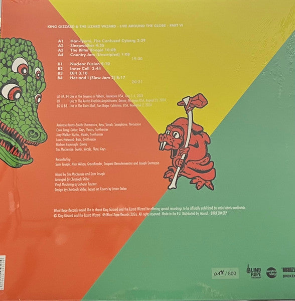 King Gizzard And The Lizard Wizard : Live Around The Globe - Part VI: The Acoustic  Concert (LP, RSD, Ltd, Num, Tra)