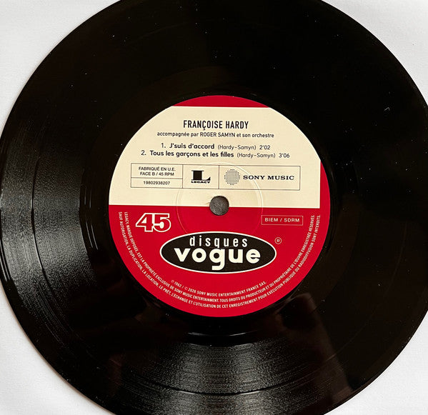 Françoise Hardy : J'suis D'accord / Tous Les Garçons Et Les Filles (7", EP, RSD, RE)