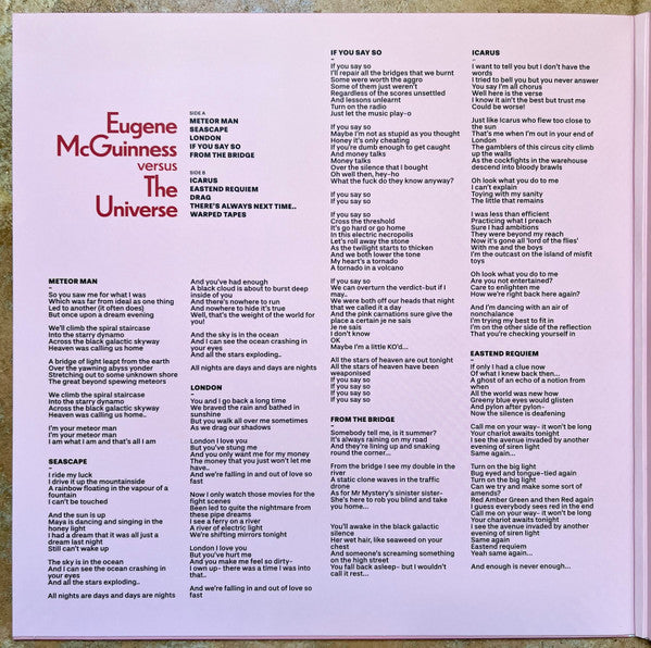 Eugene McGuinness : Eugene McGuinness versus The Universe (LP, Album, Ltd, Gat)
