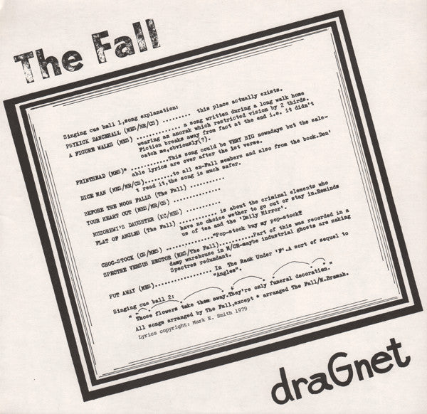 The Fall : Dragnet (LP, Album, Lyn)